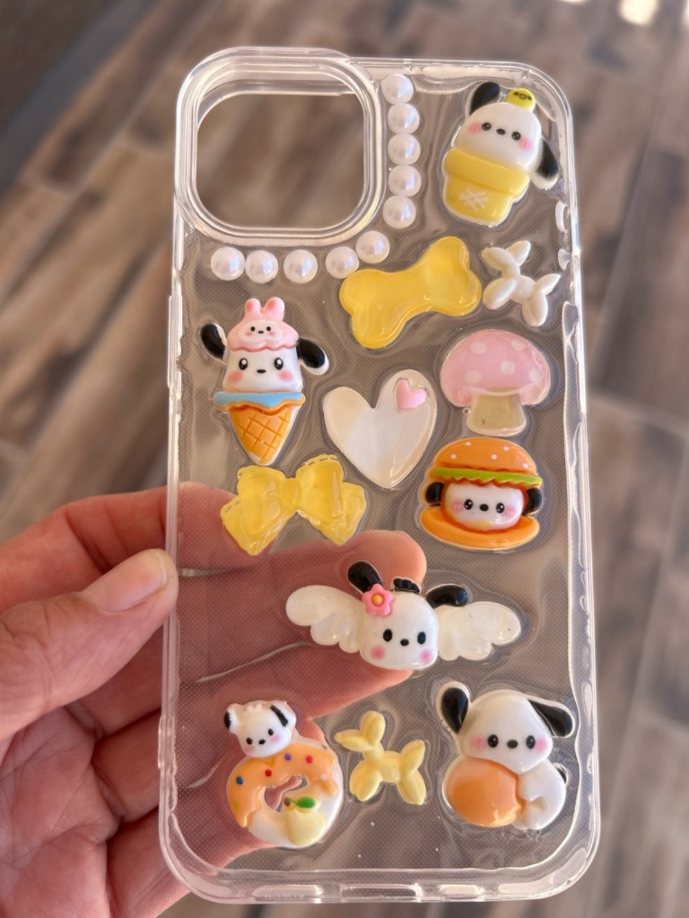 iPhone 13 Resin Case New Handmade Sanrio Pochacco